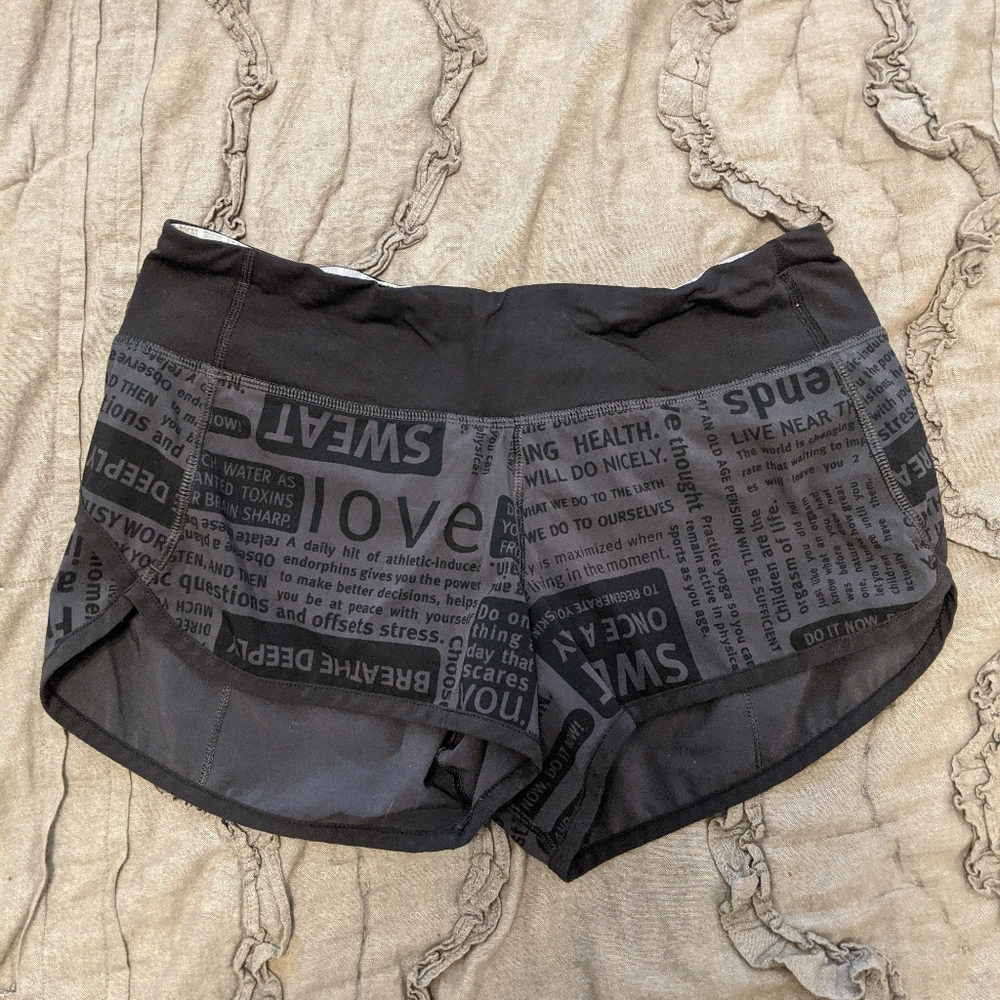 Lululemon speed shorts